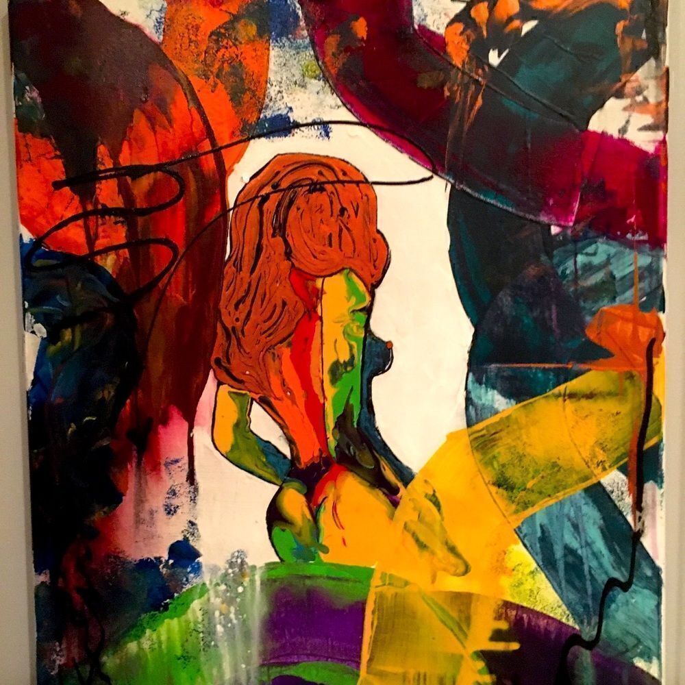 Original Artwork signed by artist titled “Woman”